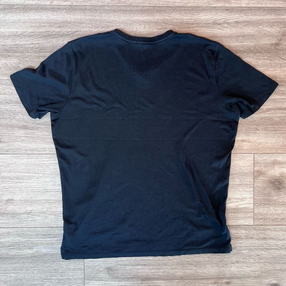 Robert Barakett Men's Black Pima Cotton Georgia V-Neck Short Sleeve T Shirt XL - Picture 6 of 6